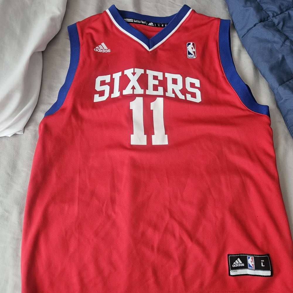 Adidas Sixers Red Basketball Jersey